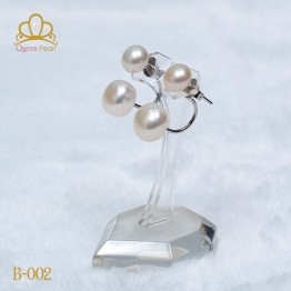 Bông tai ngọc trai B-002