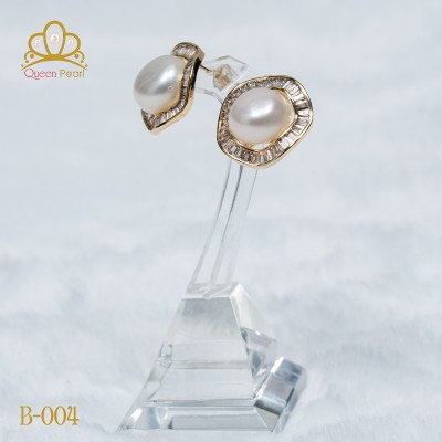 Bông tai ngọc trai B-004