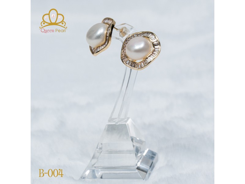 Bông tai ngọc trai B-004