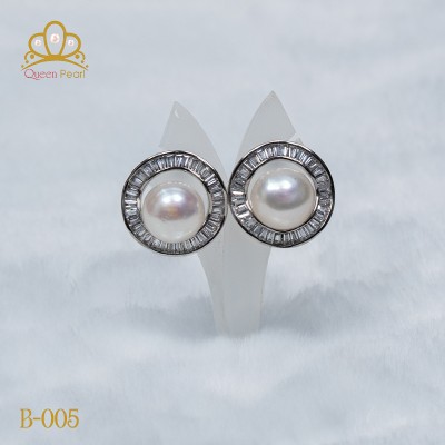 Bông tai ngọc trai B-005