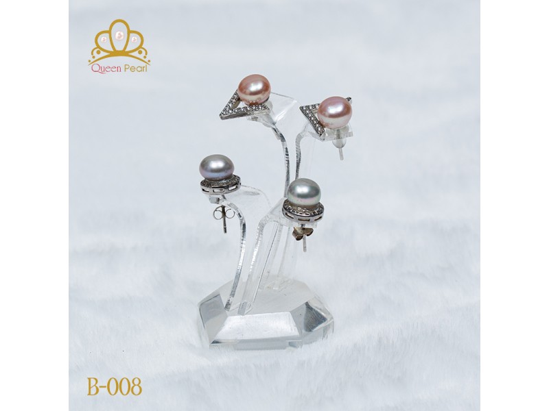 Bông tai ngọc trai B-008