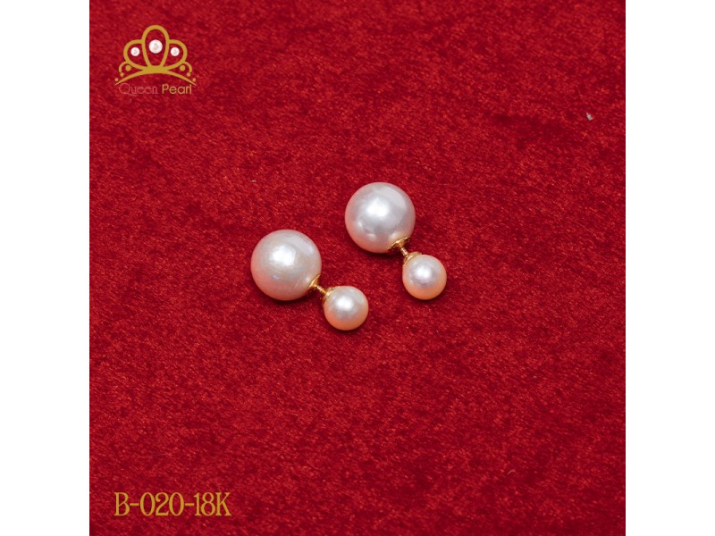 Bông tai ngọc trai B-020-18K