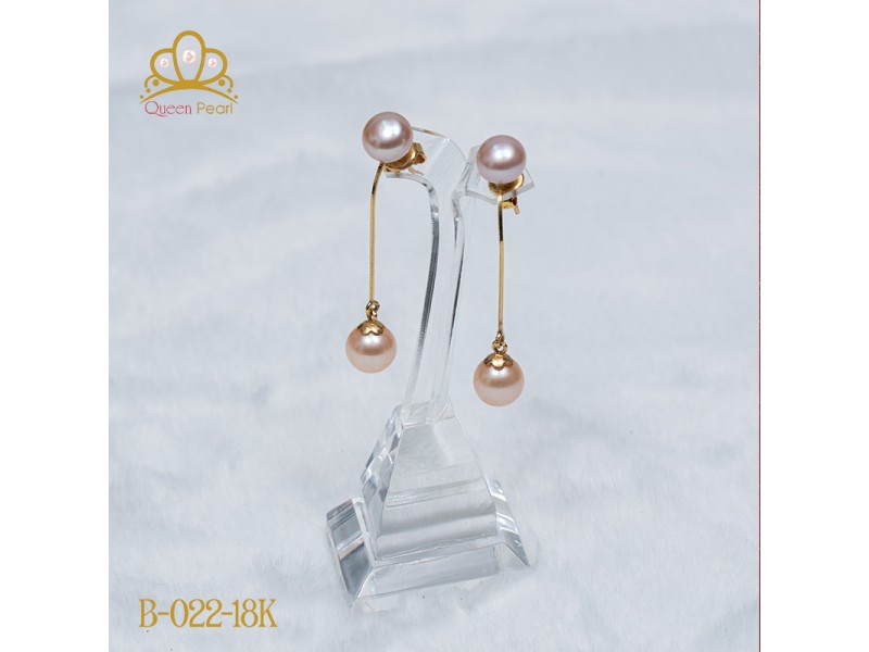 Bông tai ngọc trai B-022-18K