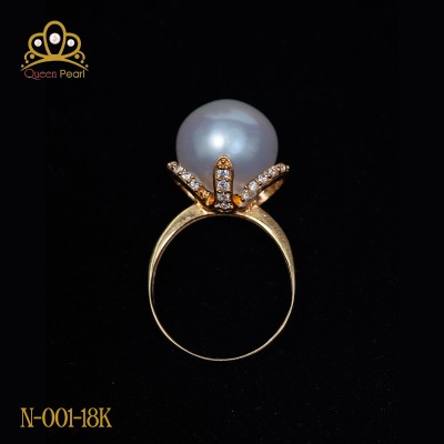 Nhẫn ngọc trai N-001-18K