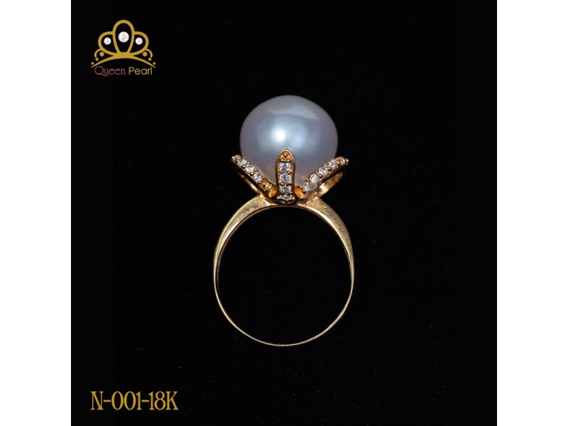 Nhẫn ngọc trai N-001-18K